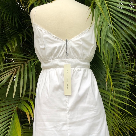 DVF iconic white cotton summer dress - Picture 7 of 8